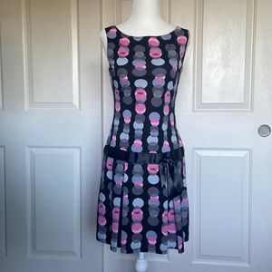 EUC XOXO flapper style polka dot dress